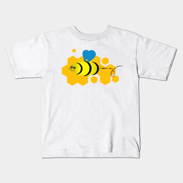 Bee cute Kids T-Shirt by Smriti_artwork